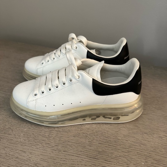 Alexander McQueen Oversized Transparent Leather Sneakers